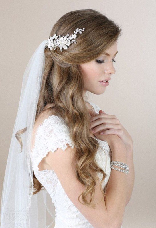 Acconciature Sposa 2018 Semiraccolto Morbido