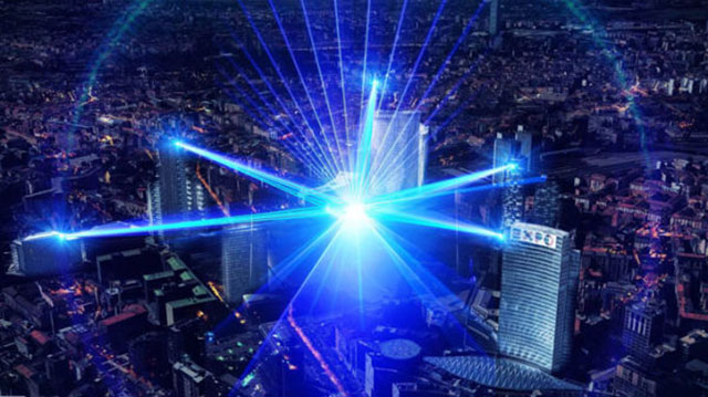 Il primo City Laser Show d’Italia questa sera a Milano