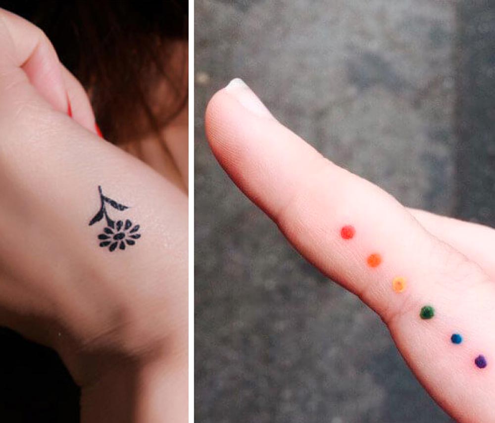 Tatuaggi piccoli polso fiore