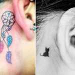 tatuaggi piccoli femminili gatto acchiappasogni