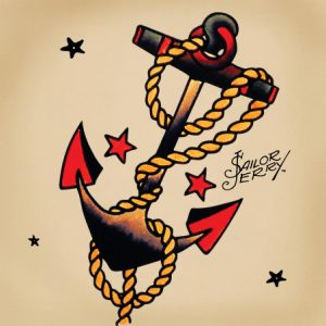 Tatuaggi old school ancora sailor jerry
