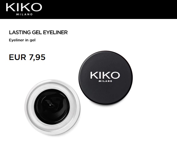 make up kiko eyeliner nero gel