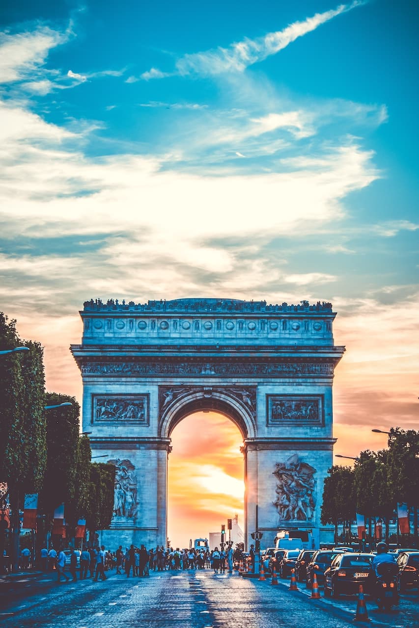 Champs-Élysées e Arco di Trionfo