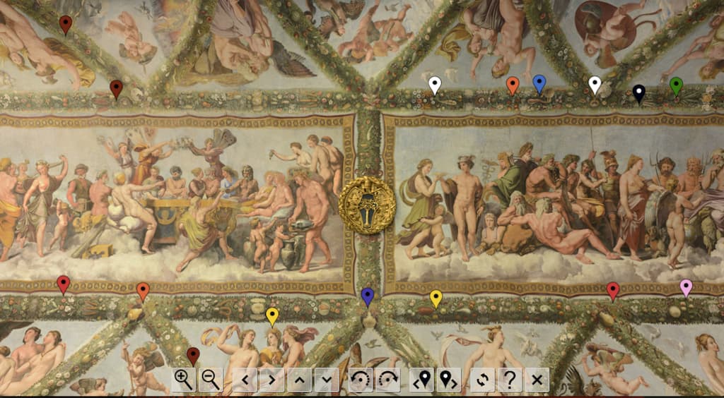 Loggia di Amore e Psiche digitale