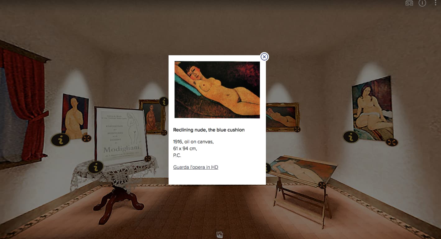 modigliani mostra virtuale