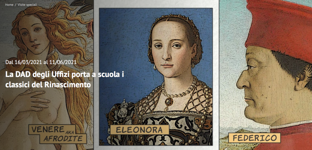 Forza scuole - Arrivano gli Uffizi DAD