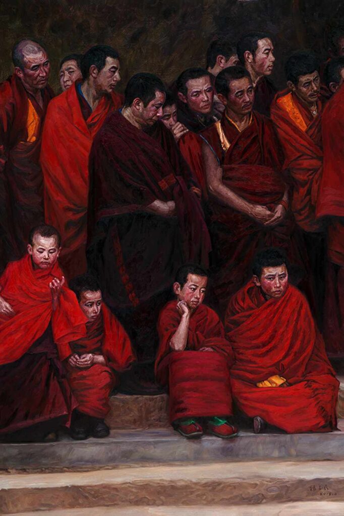 Han Yuchen mostra roma tibet palazzo bonaparte