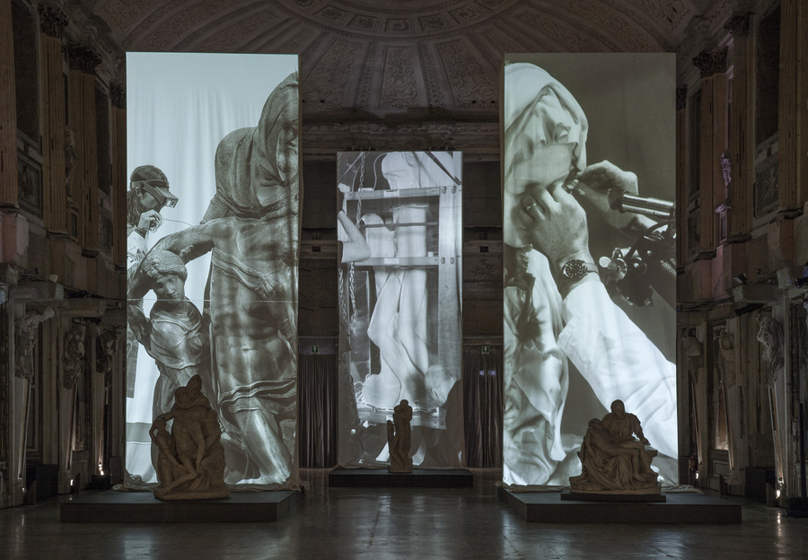 tre pietà di michelangelo mostra milano