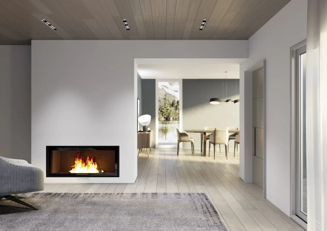 Windo 120, camino a legna di Edilkamin