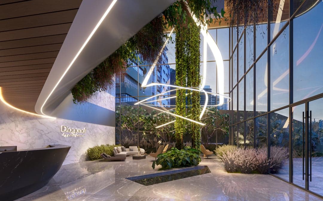 Diagonal by Pininfarina atrio