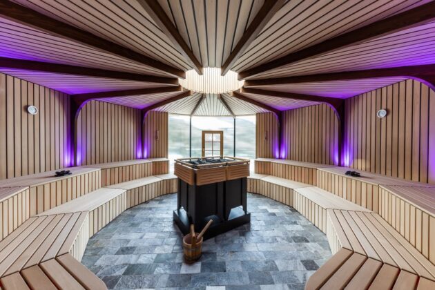 Elements sauna girevole sospesa Dolomiti Wellness Hotel