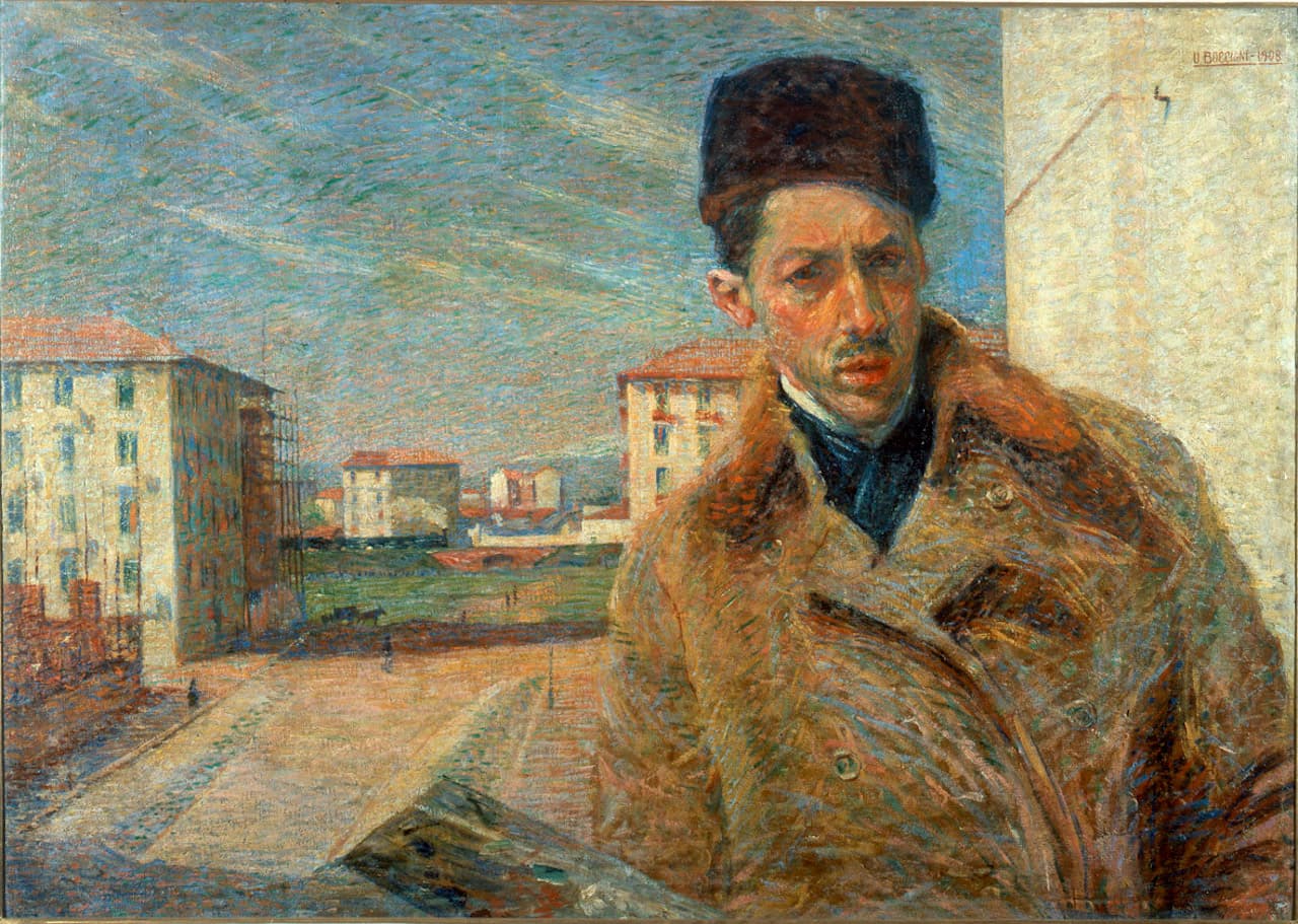 Umberto-Boccioni-Autoritratto-1908-olio-su-tela-Milano-Pinacoteca-di-Brera