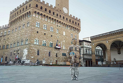 Liu Bolin mostra firenze palazzo vecchio
