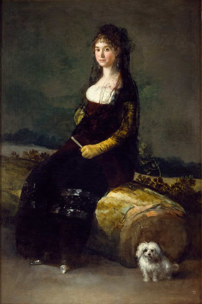 Francisco Goya, Autoritratto al cavalletto,1785, Olio su tela @Real Academia de Bellas Artes de San Fernando, Madrid