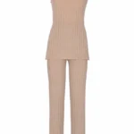 Completo beige Ludovica Mascheroni