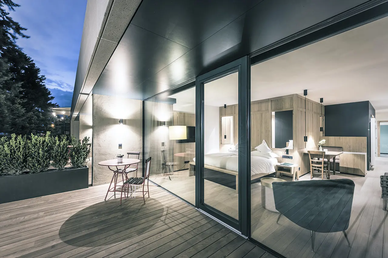 Eden Suite Blick von draußen(c) Hannes Niederkofler