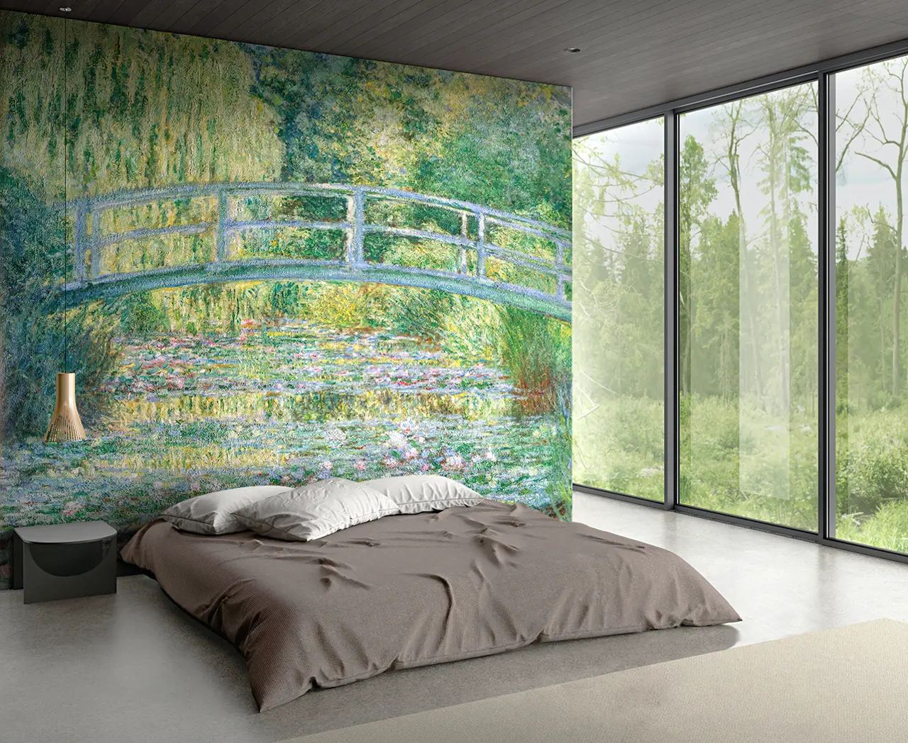 Bassin aux nympheas harmonie verte