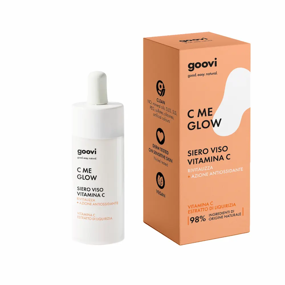Il nuovo siero viso C ME GLOW alla Vitamina C by goovi