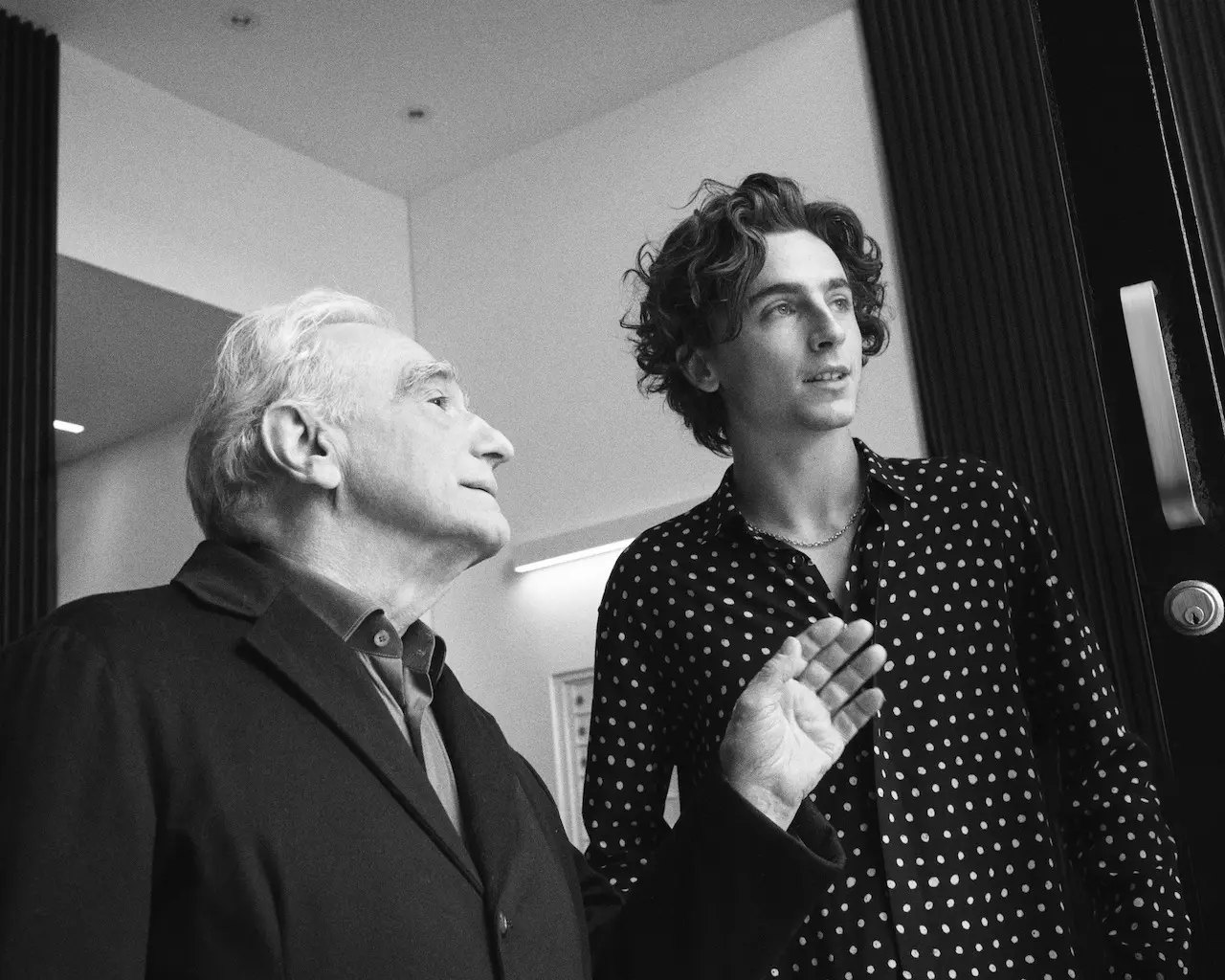 Timothée Chalamet e Martin Scorsese BLEU DE CHANEL