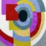 Syncopé, Sonia Delaunay, 1975, 188 x 170 cm, firmato Sonia Delaunay, Ateliers Pinton (Francia). Courtesy Galleria Antonio Verolino, Modena
