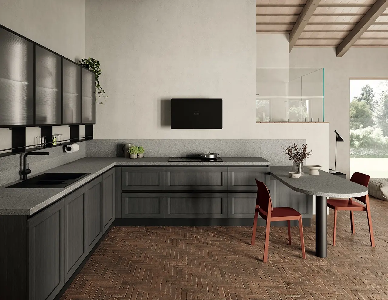 Design per una cucina contemporanea con Regola by Scavolini