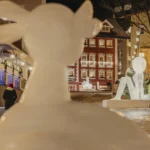 Ortisei: sculture scolpite nel ghiaccio, dedicate alle Olimpiadi di Milano Cortina
