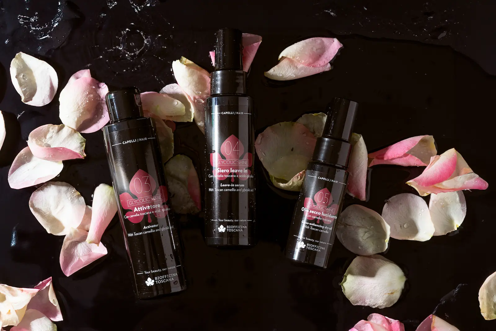 Capelli più belli, sani e luminosi con la linea Glycolic Shine di Biofficina Toscana