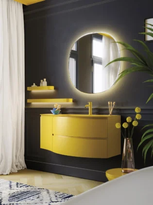 Curve eleganti nella nuova linea Fusion di Arbi Arredobagno